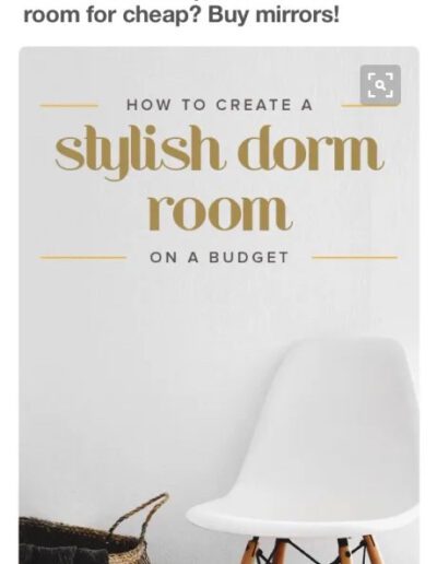 How to style a dorm room on a budget.