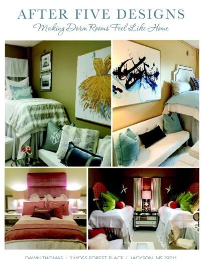 After five designs making a dorm room look like a home.